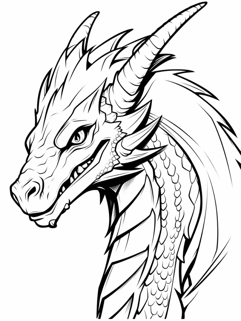 Dragon Coloring Pages 1