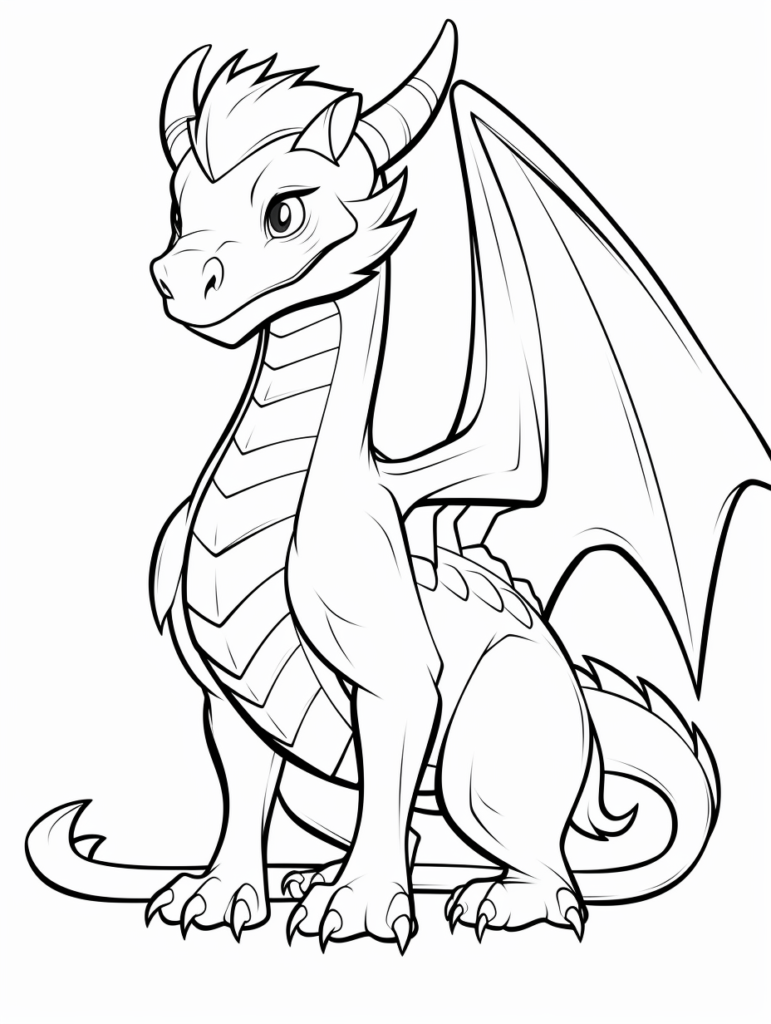Dragon Coloring Pages 2