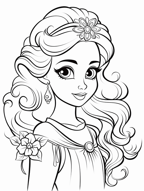 Free coloring pages for girls 1