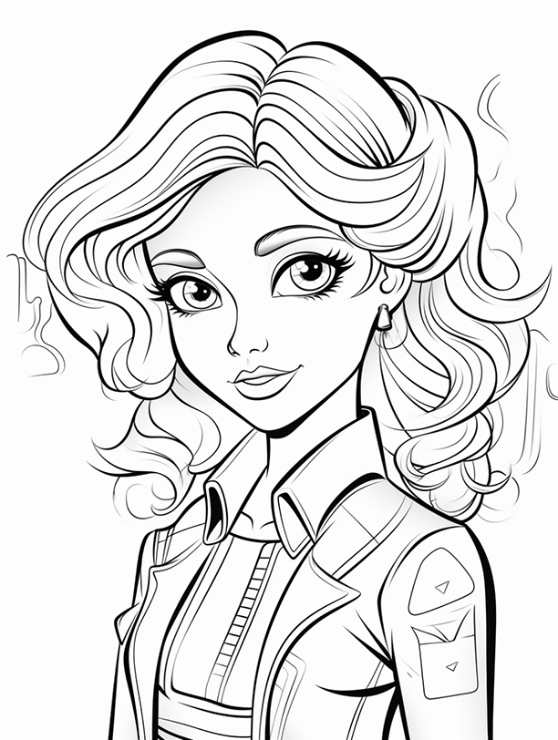 Free coloring pages for girls 4