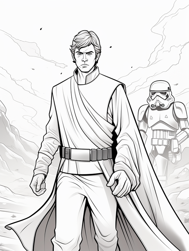 Free star wars coloring pages 2