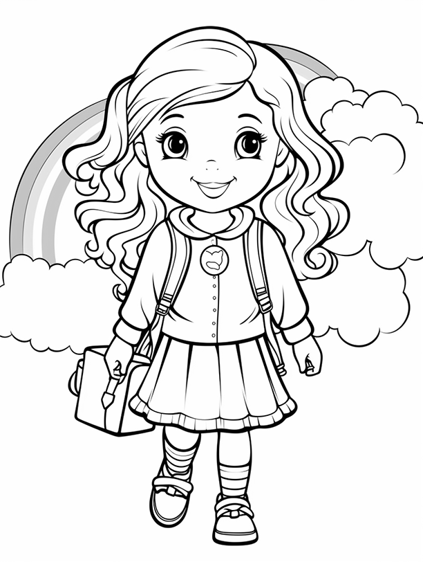 Rainbow Coloring Pages 7