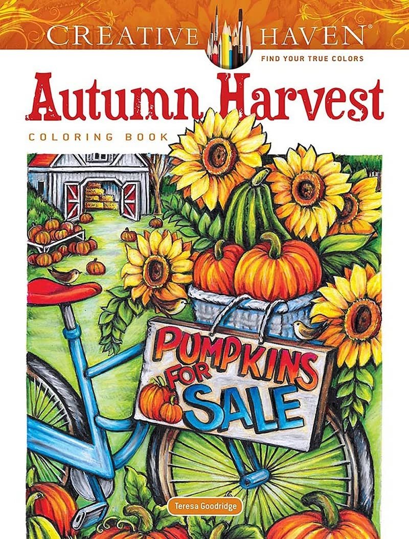 Creative Haven Autumn Harvest Coloring Book Review