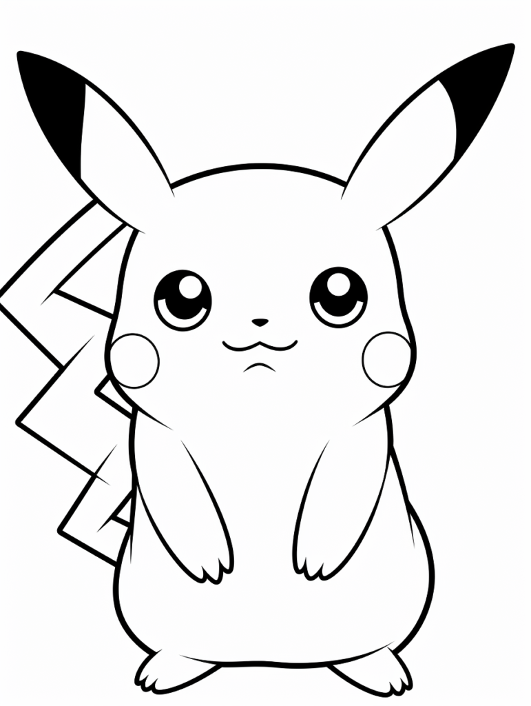pikachu coloring pages 1