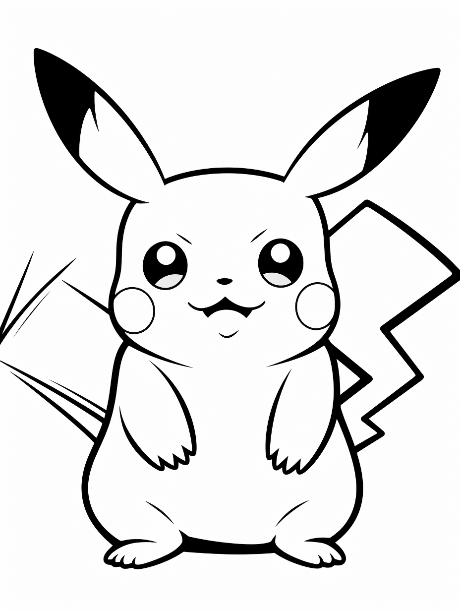 Printable Pikachu Coloring Pages for Kids - Free Pokemon Coloring Page ...