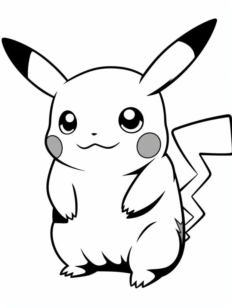 pikachu coloring pages 3