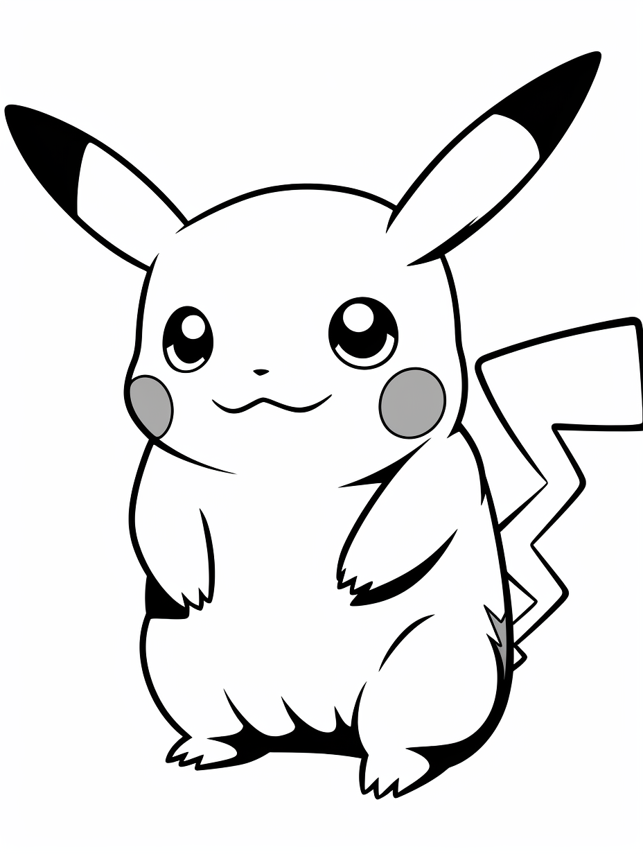 Printable Pikachu Coloring Pages for Kids - Free Pokemon Coloring Page ...