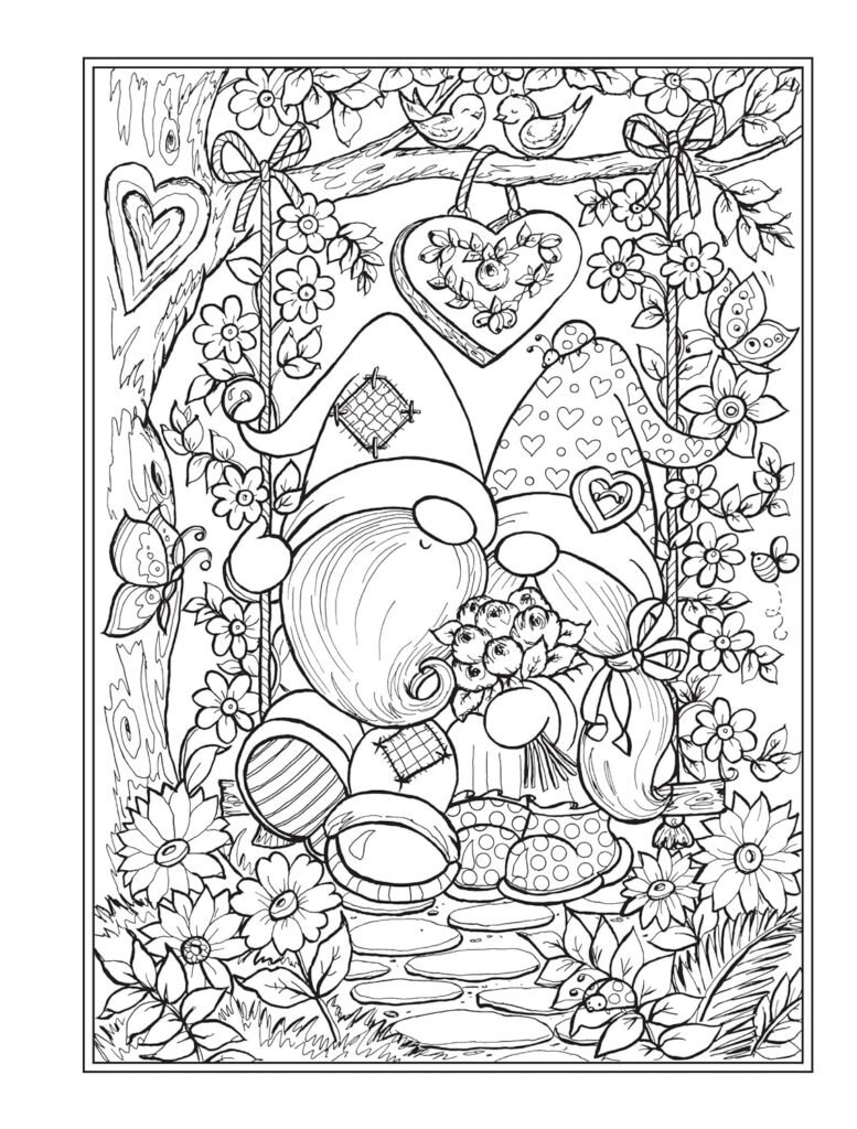 Creative Haven Gnome Sweet Gnome Coloring Book (Adult Coloring Books: Fantasy)     Paperback – Coloring Book, March 15, 2023