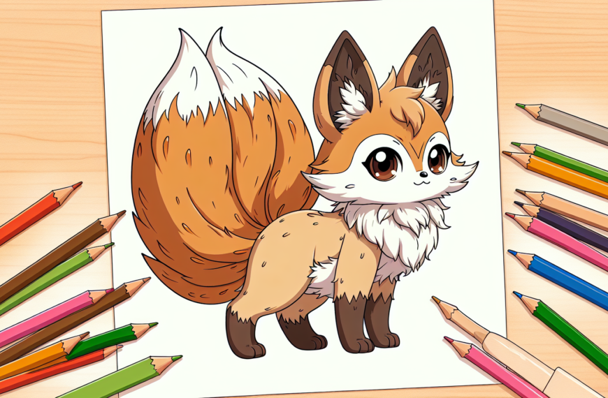 Anime-Style Eevee Coloring Book on Sale