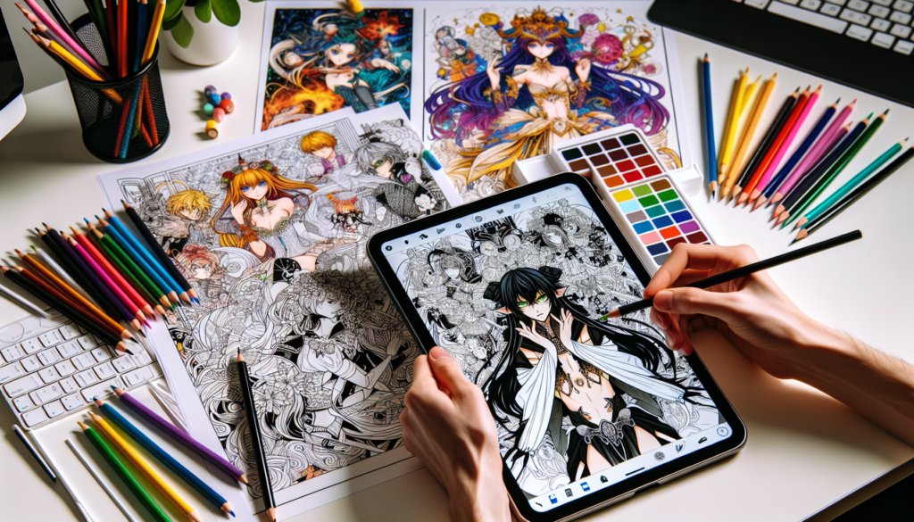 Anime-style Online Coloring Book