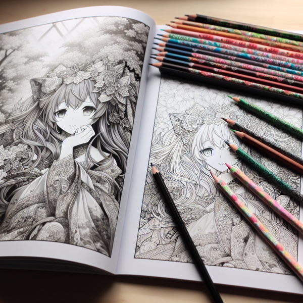 Chance Encounter: Anime-style Coloring Book