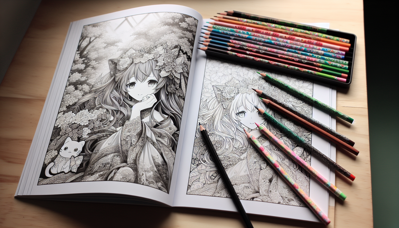 Chance Encounter: Anime-style Coloring Book
