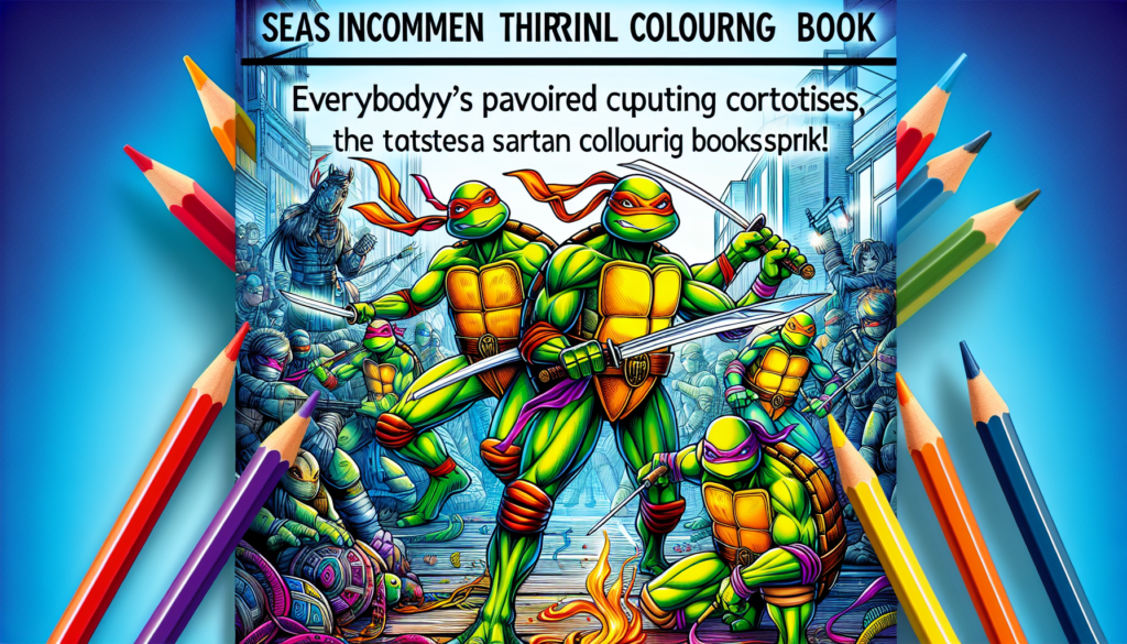 Discounted Anime-Style Coloring Book with Ninja Turtles