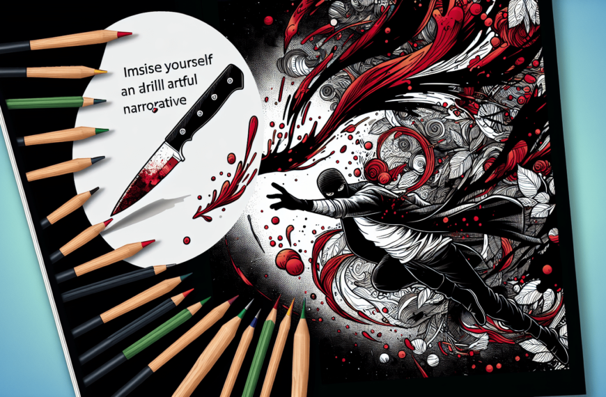 Anime-style Serial Killer Coloring Book