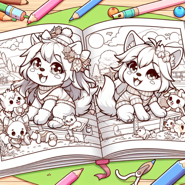 Bluey Coloring Book: Anime-Style Designs for Relaxation and Fun