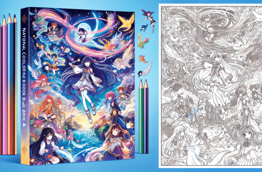 Celebrate National Coloring Book Day with a Discounted Anime-Style…