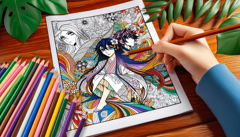Discounted Anime-Style Coloring Book on Amazon