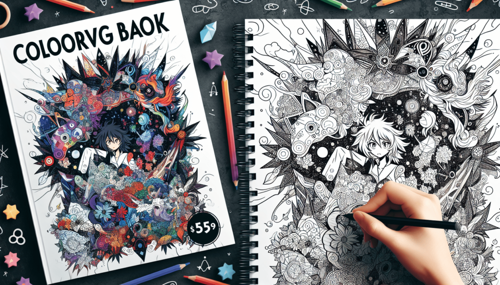 Discounted Anime-Style Coloring Book on Amazon